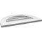 Ekena Millwork Round Top Surface Mount PVC Gable Vent: Non-Functional, w/ 3-1/2"W x 1"P Standard Frame, 24"W x 16"H GVPRT24X1601SN - alternate 5